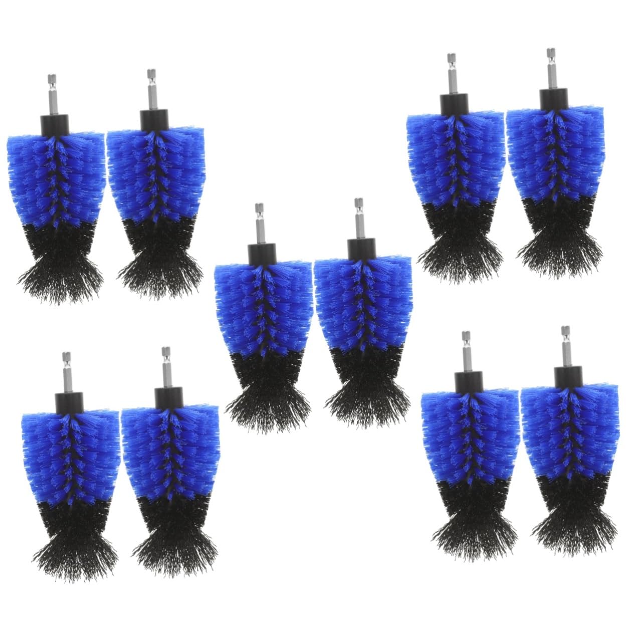 Baluue 10piezas Kit De Cepillos De Limpieza para Taladro Accesorios De Fregado para Baños Azulejos y Vehículos Resistente y Duradero para Limpieza Profunda