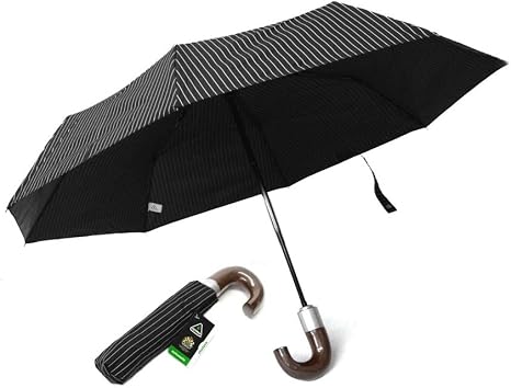 Amazon Co Jp フルトン Fulton G818 Chelsea 2 City Stripe Black Steel メンズ 折りたたみ傘 自動開閉 アンブレラ 並行輸入品 服 ファッション小物