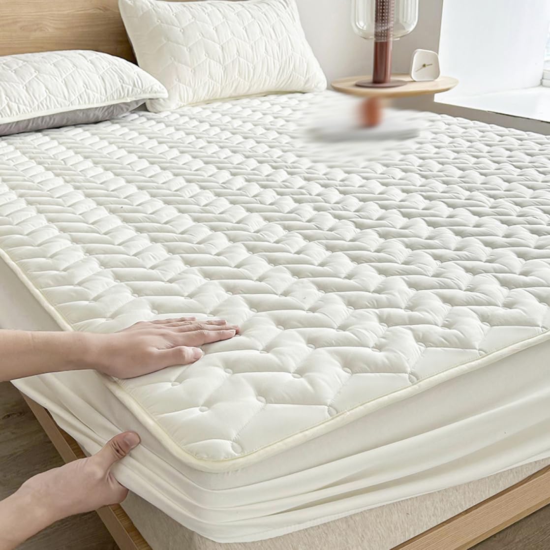 Amazon｜Fzigenle ボックスシーツ 防水 180*200 おねしょシーツ ダブル