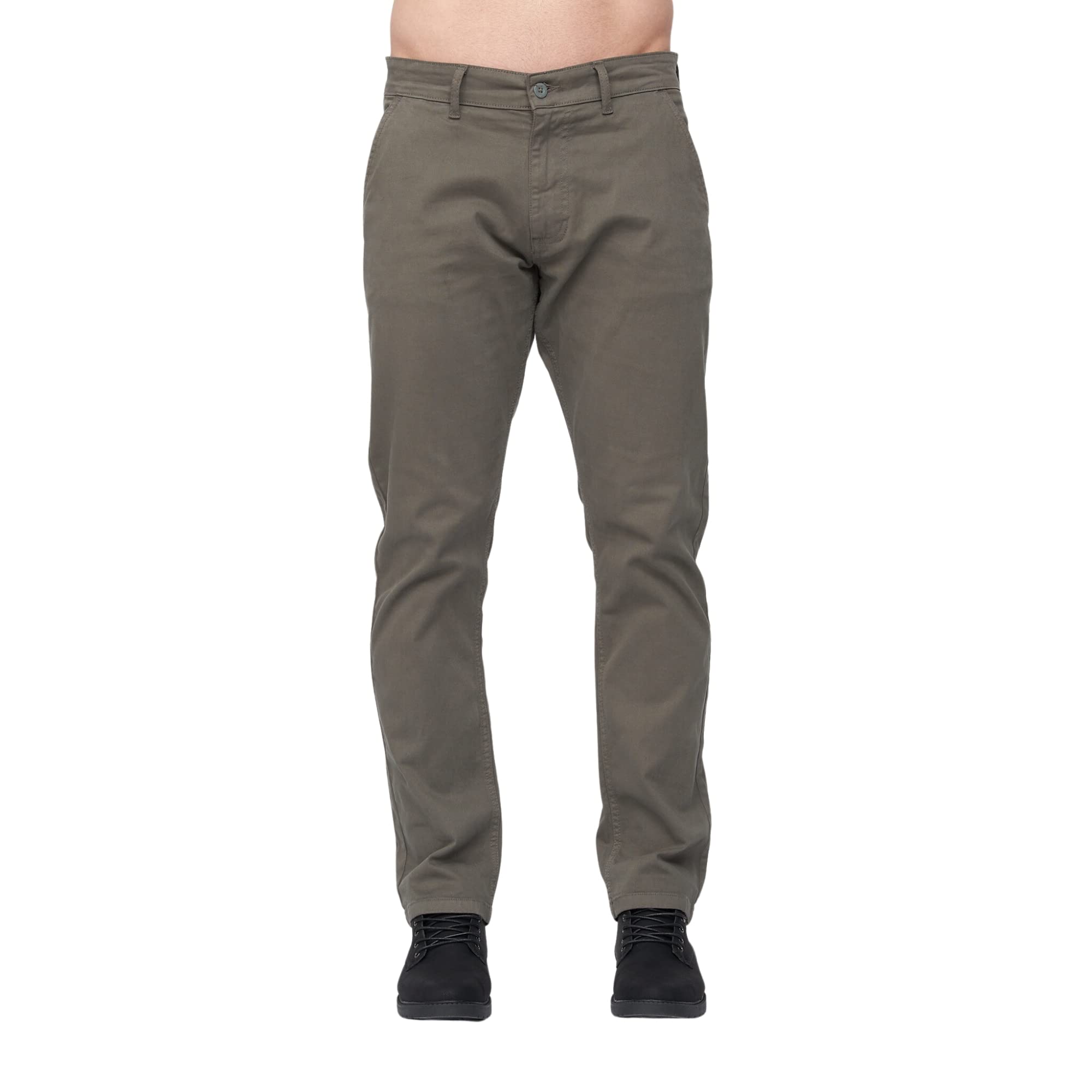 Duck and Cover - Mens 'MORETOR' Essential Chino Pants (W38 / L30, Olive)