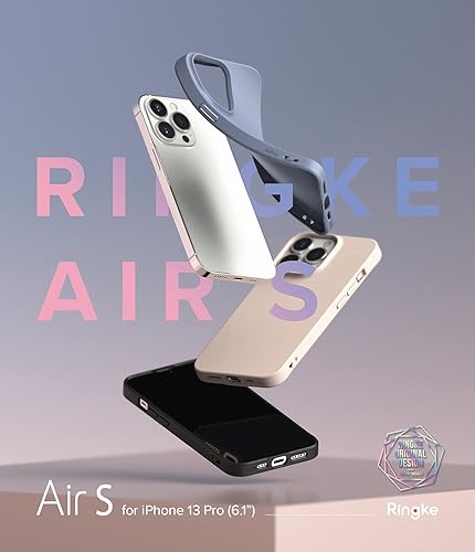 Miniatura 9 de Ringke Funda compatible con iPhone 13 Pro, Air-S tipo silicona a prueba de golpes, flexible, mate, TPU fina, protección completa para teléfono de