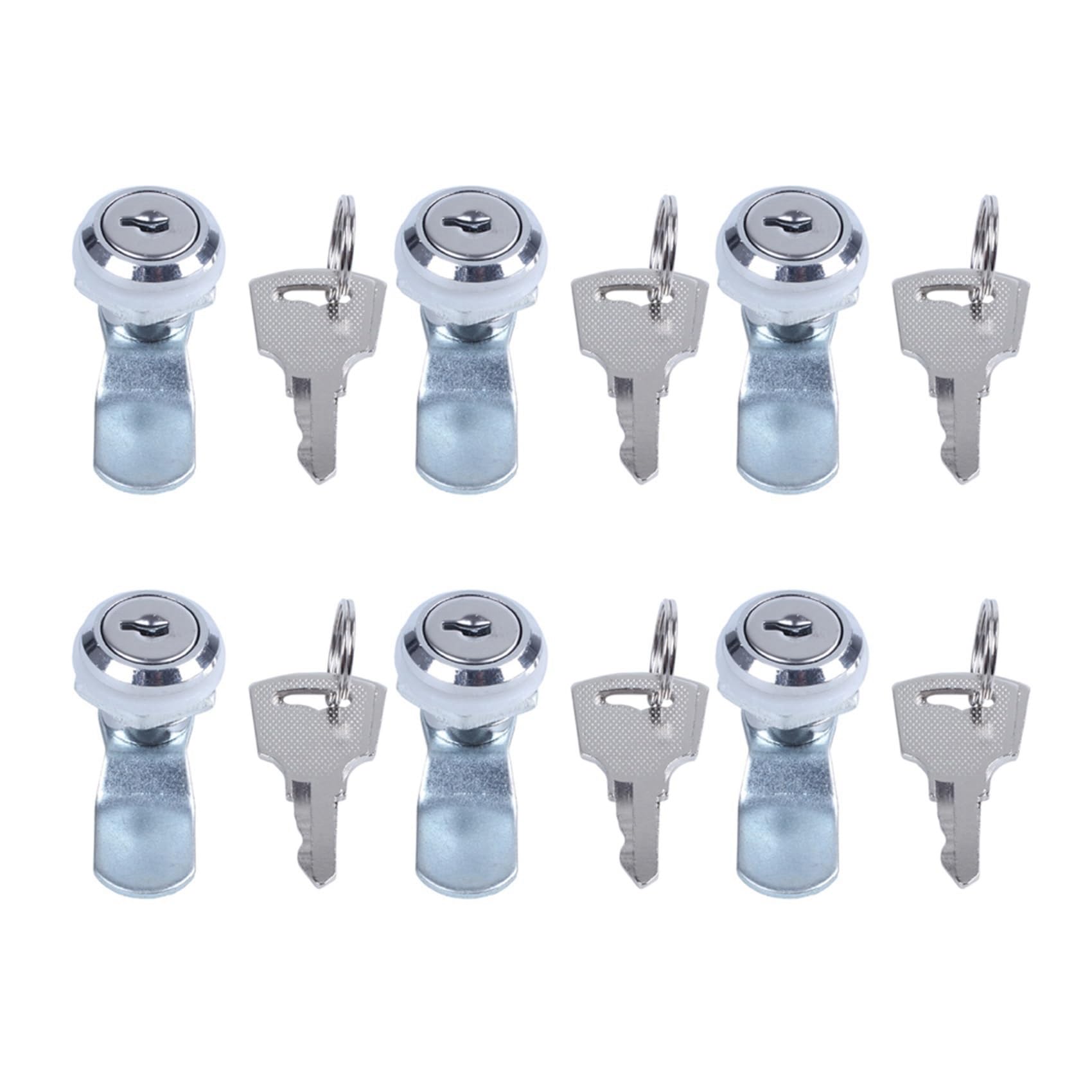 Jnchdghwa As Shown 6X Useful Cam Locks For Lockers,Cabinet Mailbox,Drawers, Cupboards + Keys