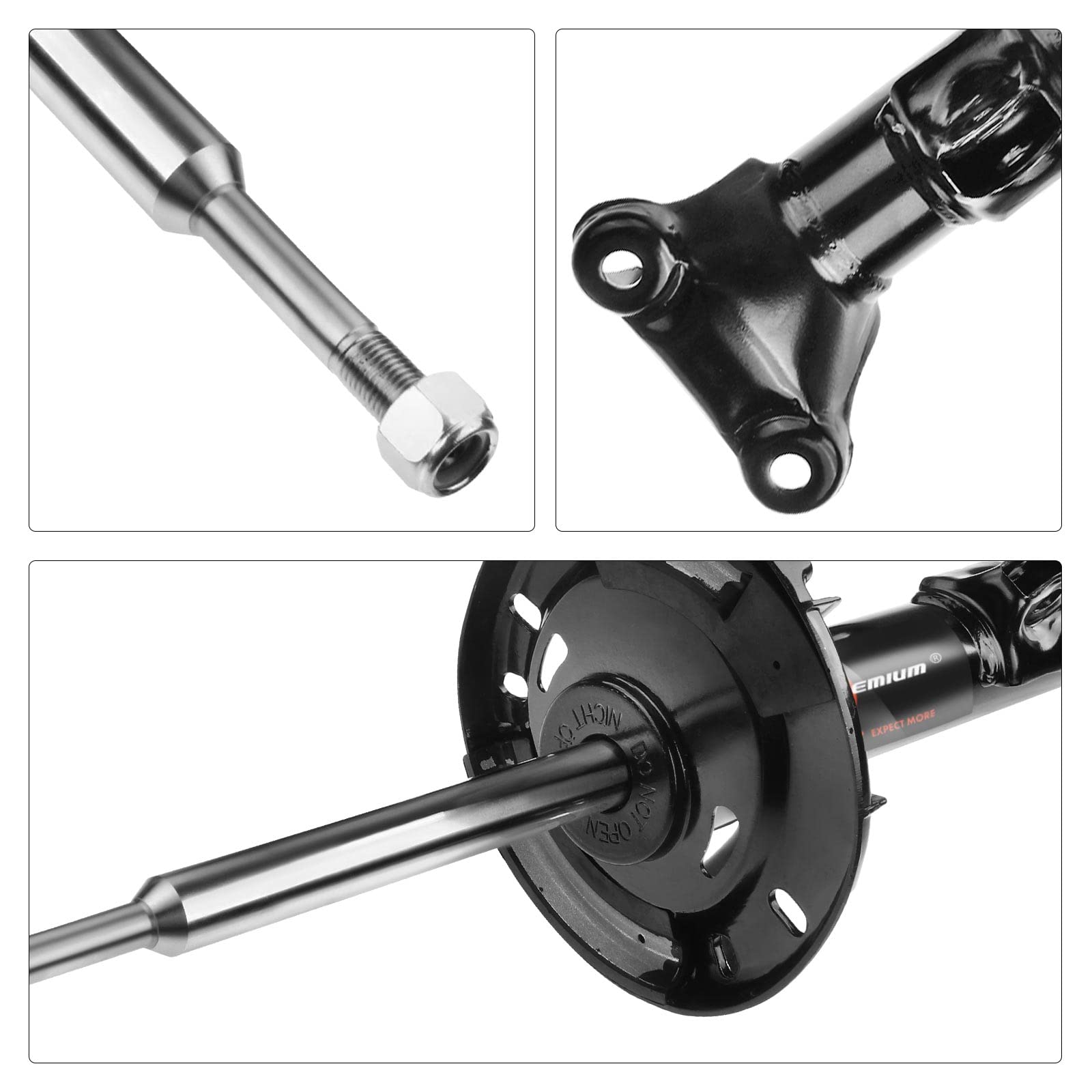 Frankberg 2x Presión del gas del amortiguador Eje Delantero Compatible con C-Klasse W203 CL203 S203 CLC-Klasse CL203 CLK A209 C209 2000-2011 Sustituir# 2033201330
