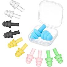 6 Pairs Small Ear Plugs for Sleeping, Soft Earplugs | Compact Noise-Reducing Design, for Sleep, Travel, and Work, Comfortable Fit, with Carrying Case