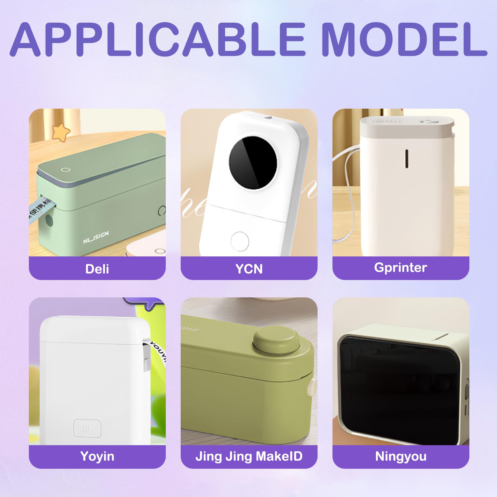 4 Rouleaux D'Étiquettes Thermiques Autocollantes 12 X 40mm