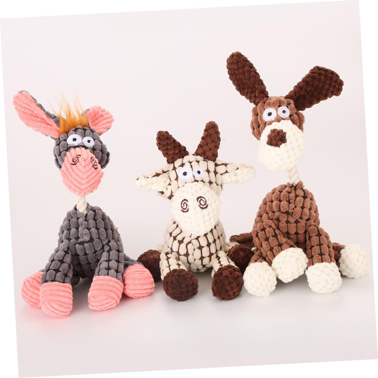 INOOMP 3 Piezas Juguete para Masticar Mascotas Cachorro masticando Juguetes de Peluche de Juguete Juguetes para Perros pequeños Juguete Indestructible Juguete para Mascotas