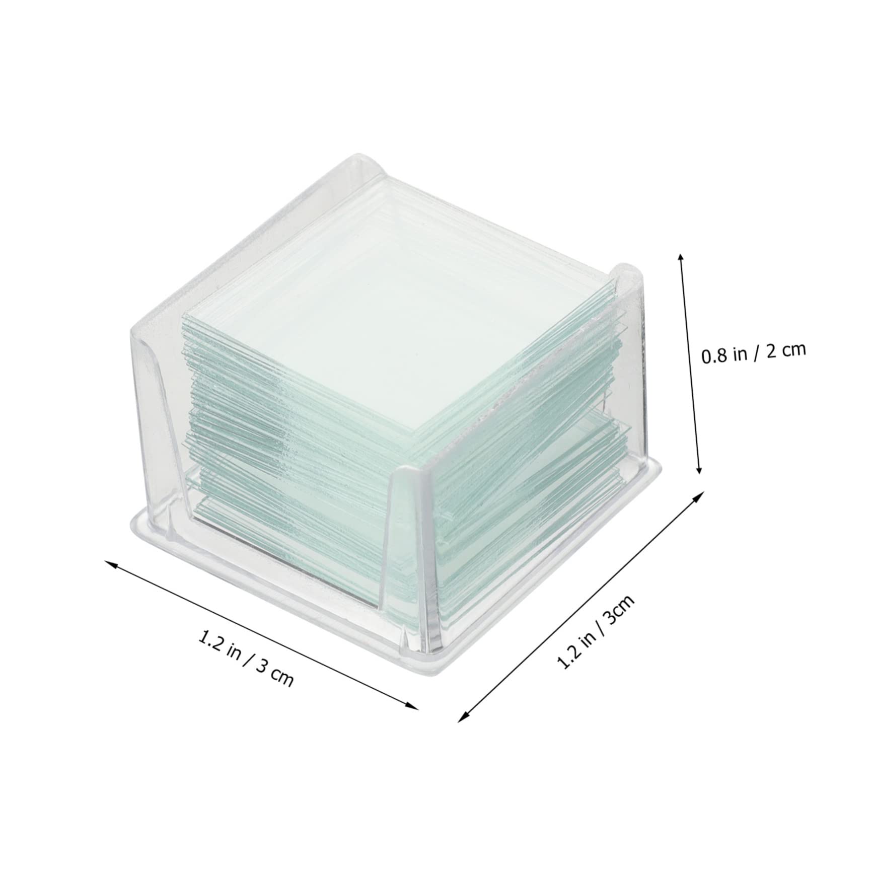 FUNOMOCYA 10 Boxes of 100 Pcs Square Microscope Slides 22x22mm Lab Cover Glasses Blank Cover Slips for Boys and Girls Adults