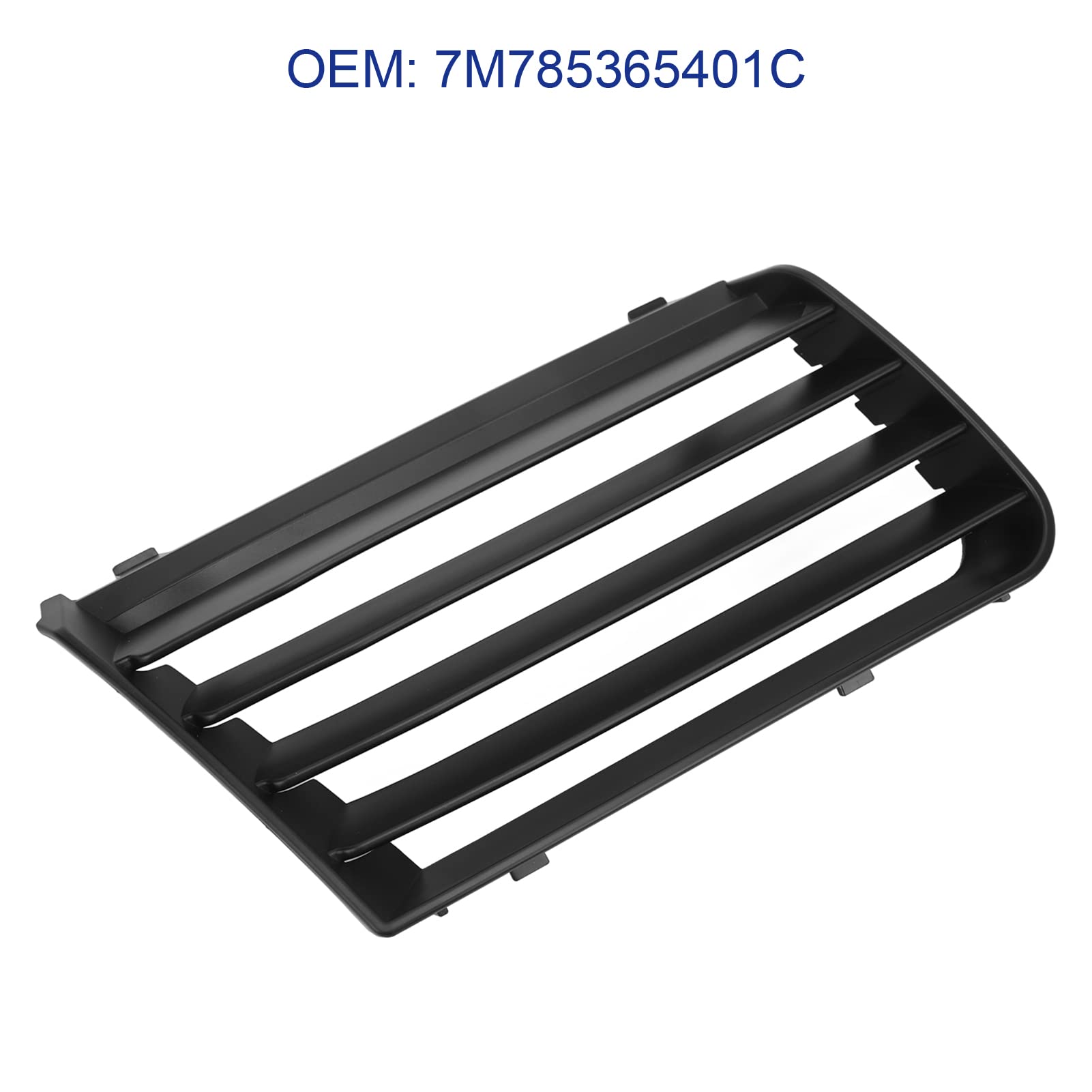 Rejilla superior del parachoques delantero, rejilla de entrada de aire superior del parachoques 7M785365401C Reemplazo para Seat Alhambra 7M 2000‑2010