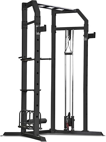Marcy Strength Training Home Gym Cage with Pulley System for Weightlifting, Bodybuilding, Full Body Workout Equipment for Home Exercise
