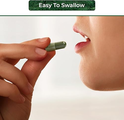 Miniatura 5 de NUTRINPRO Cápsulas orgánicas de espirulina  100% puras veganas, sin OMG, sin gluten, sin químicos (4800)