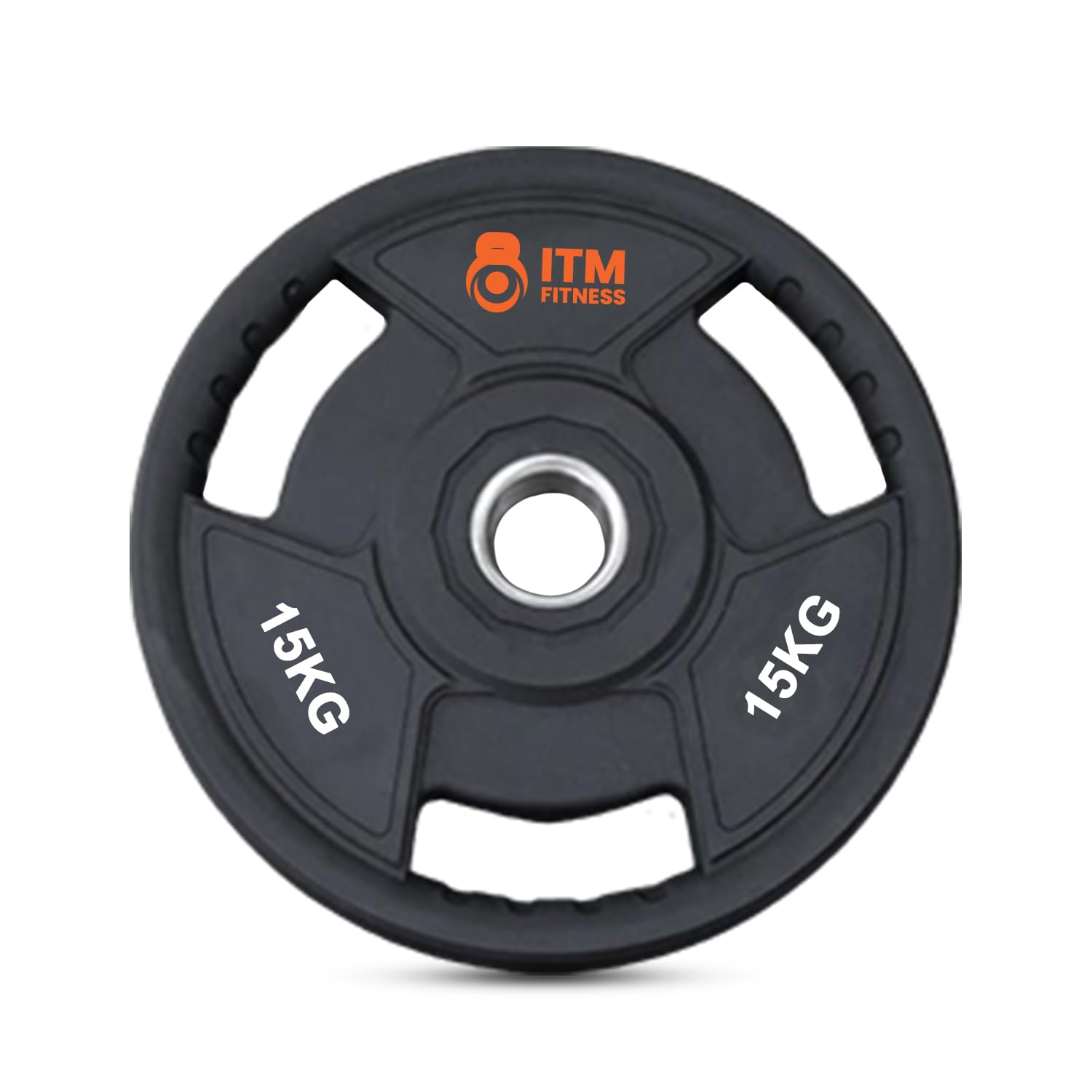 Olympische Hantelscheiben aus Urethan - Langlebiges, geräuscharmes Design für Krafttraining, Gewichtheben und Heim-Fitnessstudio - Mehrere Gewichte erhältlich (15 kg)