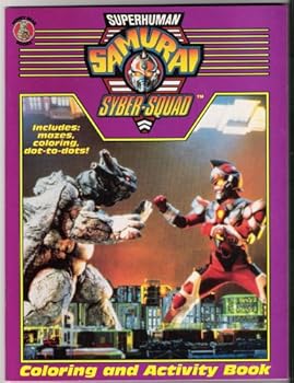 Paperback Superhuman Samurai Syber-Squad Giant Coloring and Activity Book