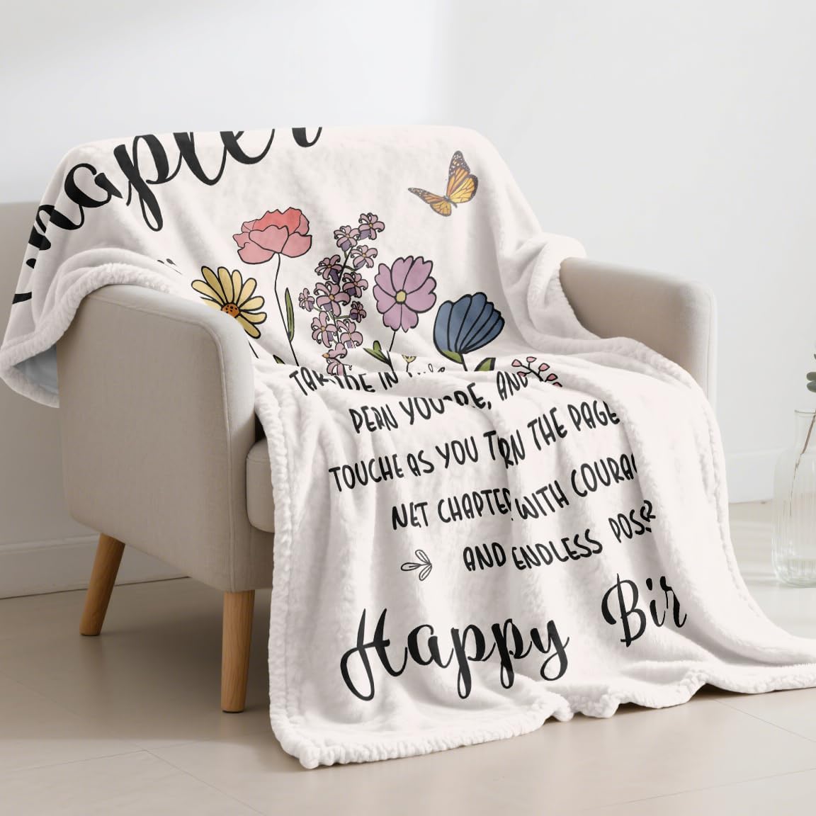 50th Birthday Gifts for Her, Chapter 50 Birthday Blanket, 50 Year Old Bday Gifts for Women, 1976 Birthday Decorations, Turning 50 Throw Blankets for Friend, Mom - 50'' x 60'' - Image 2