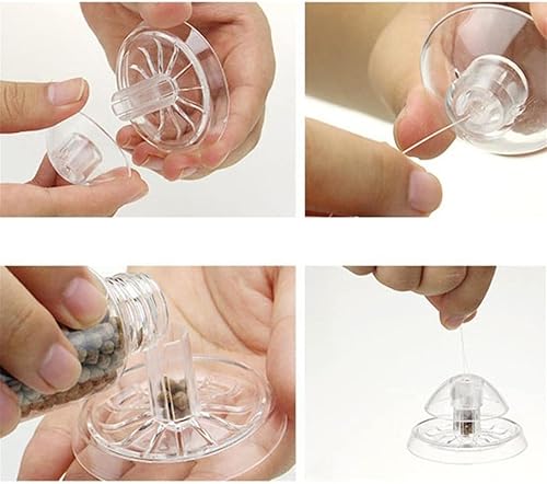 Miniatura 2 de ShanLily Trampa de caracoles de plástico para acuario para pecera, atrapa caracoles transparentes, plantas de peces, sanguijuela planaria, caja de