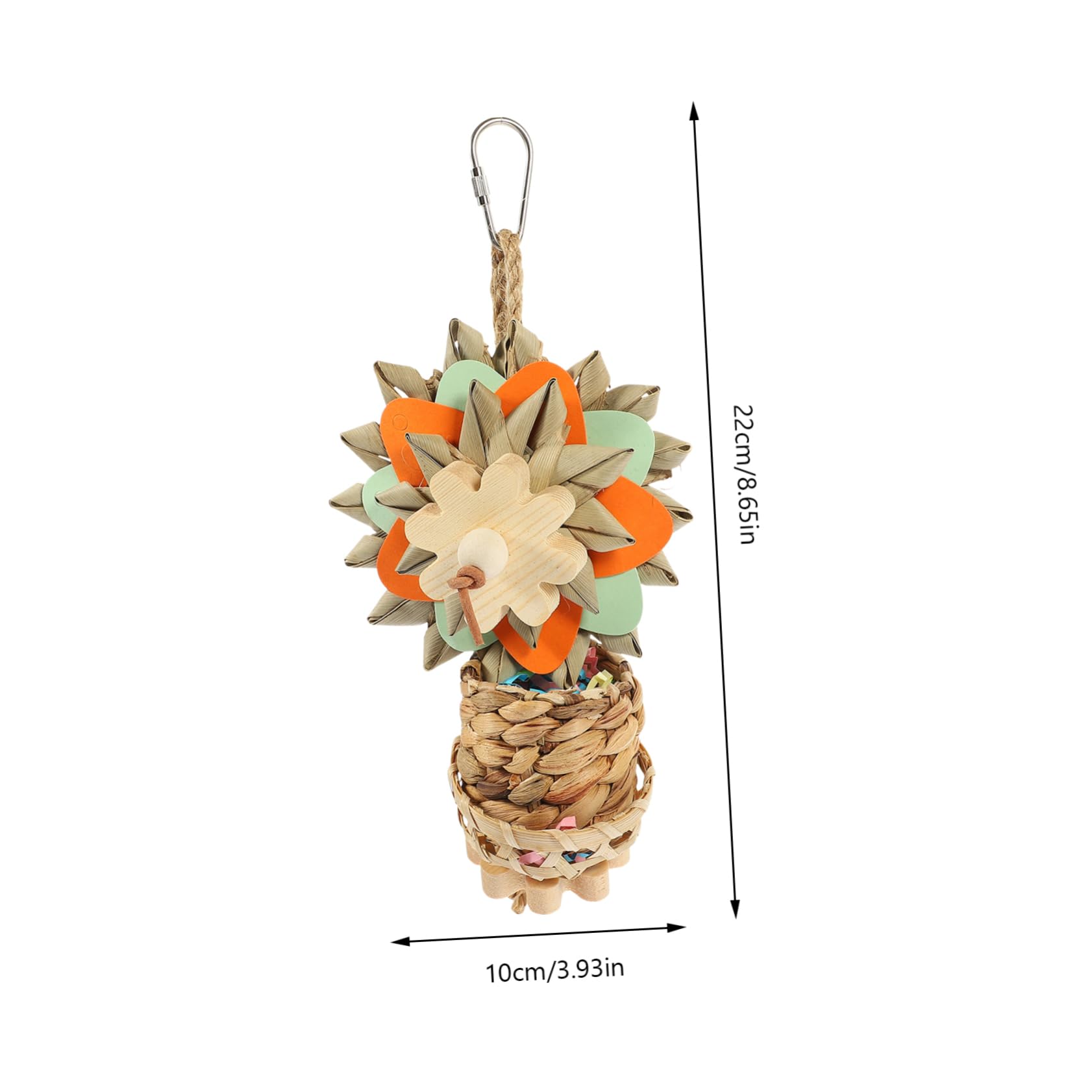 VANZACK 5pièces Jouet à Mâcher pour Perroquet Joueur Suspendu pour Oiseaux Accessoires De Cage à Oiseaux Joueur Amusant Et Résistant