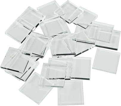 LITKO 3mm Clear Miniature Bases, Square 20mm 25