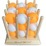 Bounce Battle™ Wood Edition – Family & Party Game for Kids, Teens & Adults – Fast-Paced Skill and Strategy Tabletop Game – Includes 27 Balls & Wooden Cube – Game of The Year Award Winner