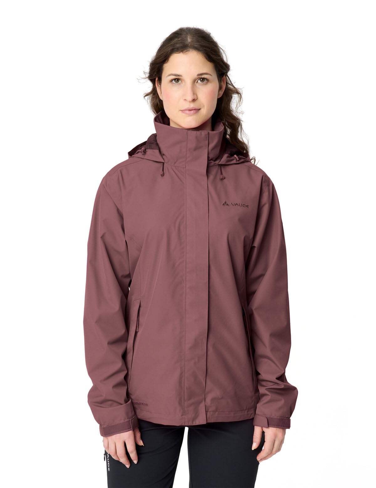 VAUDE Women's Escape Light Jacket, lekka damska kurtka przeciwdeszczowa na wędrówki, wodoszczelna, wiatroszczelna i oddychająca