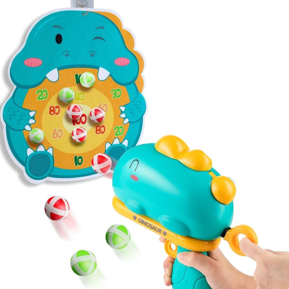 BLiSS HUES Dinosaur Toy Gun- Foam Bullet Blaster-Dart Target Games for Kids- Indoor Toys 3-7 Years- Gifting Toys (Green) (B0D59ZGPJD) Amazon Price History, Amazon Price Tracker