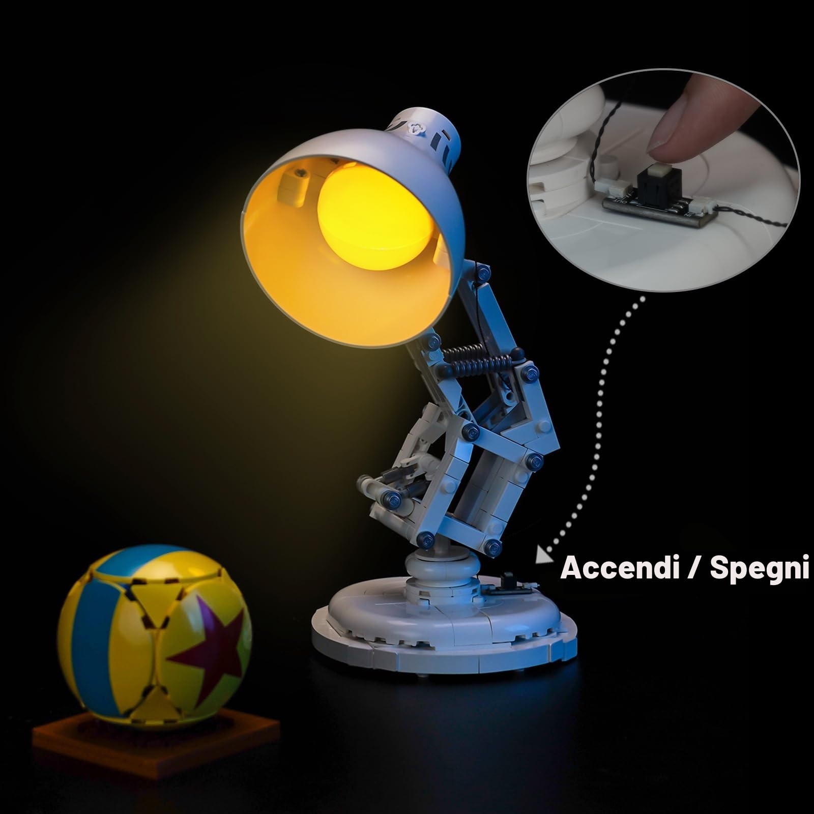 Kit di illuminazione LED compatibile Lego Ideas Luxo Jr. 21357 (Nessun modello), giocattolo creativo