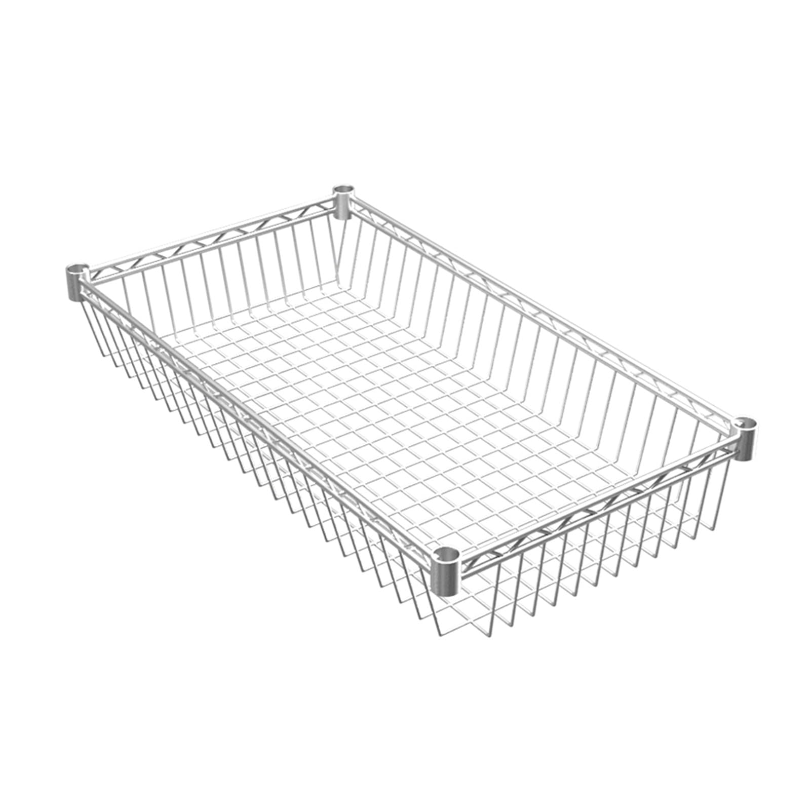 Cajón de cesta extraíble con corredores, contenedores de almacenamiento apilables para armario, cocina, despensa, baño, capacidad de peso de 10 kg para una organización eficiente