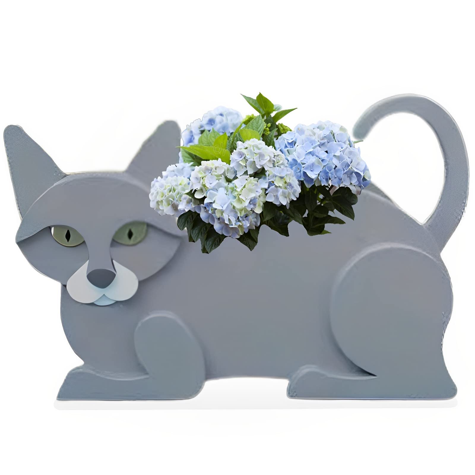 Strolfay Cute PVC Herb Garden Planter, Indoor/Outdoor Dog & Cat Flower Pots, 12.5 * 5.12 * 7.8in — image 1