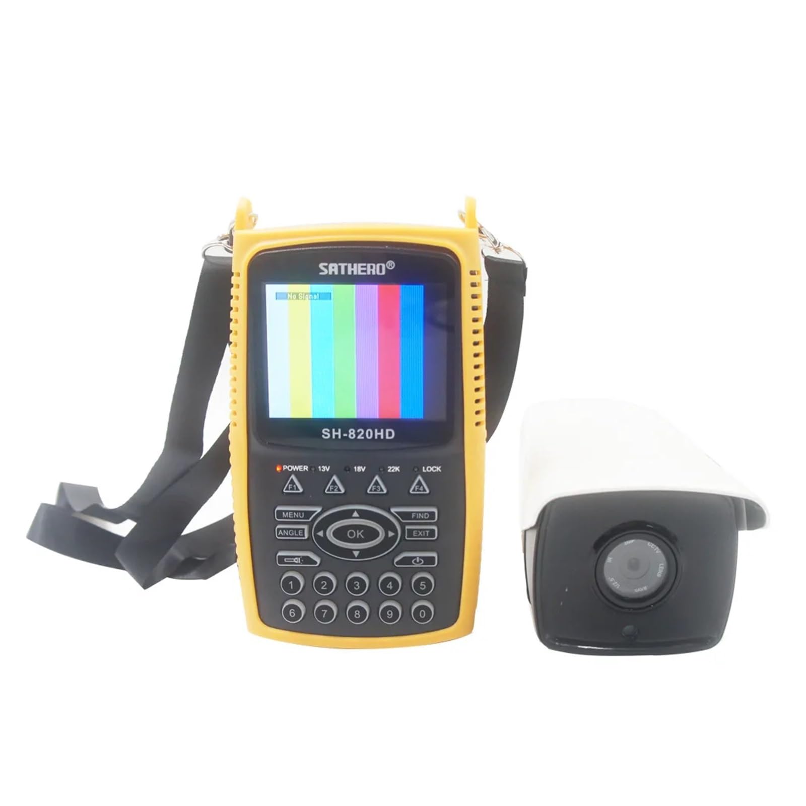 SH-820HD Détecteur de Satellite combiné 3,5 Pouces H.265 HEVC DVB-S/S2/T/T2/C/CCTV HD Signal numérique(S2)