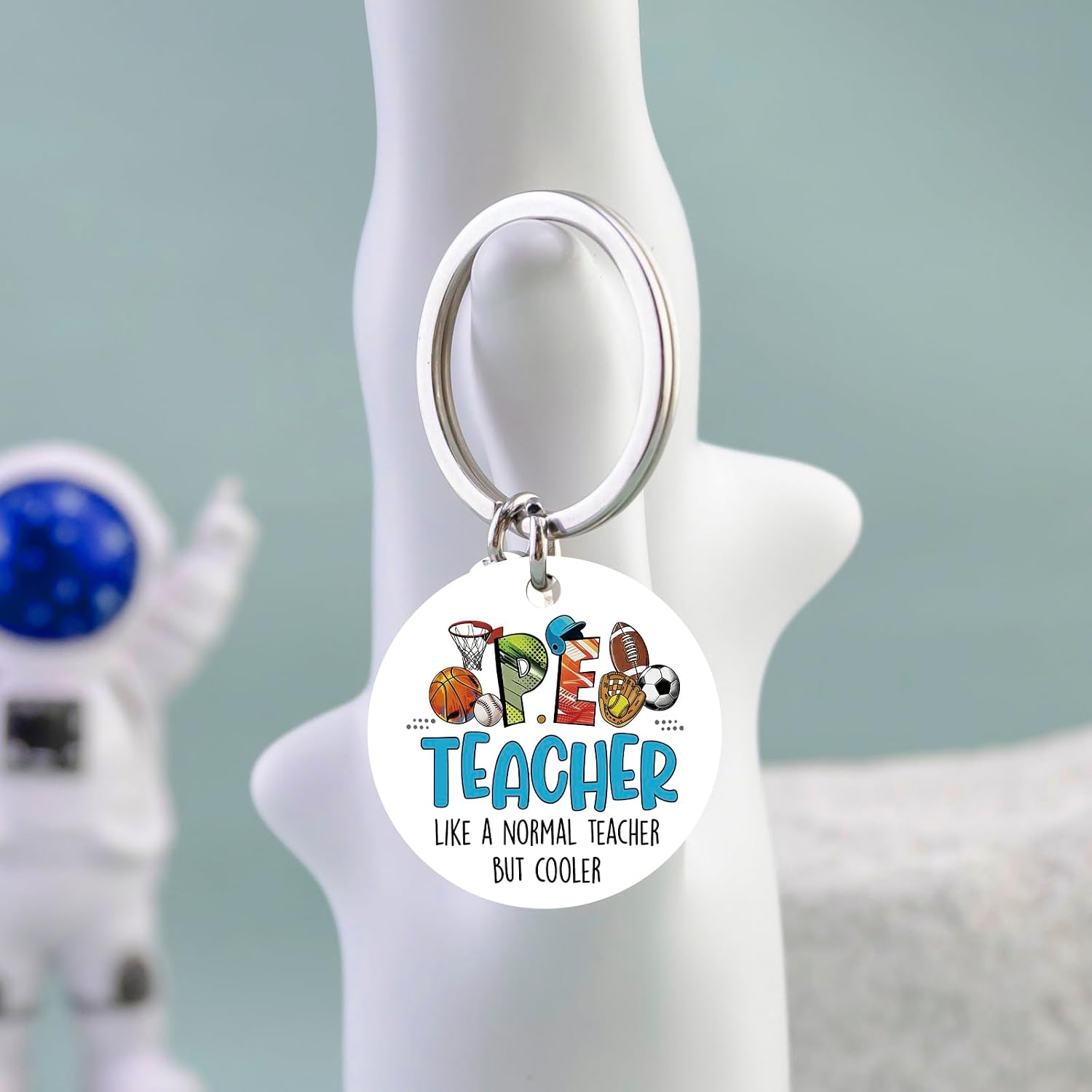 Gym Teacher Gifts PE Teachers Day Gift For Men Women Cool Teacher Appreciation Gift Male Birthday Graduation End Of Year Teachers Gifts Gym Ornament For Teacher's Day Whistle Keychain