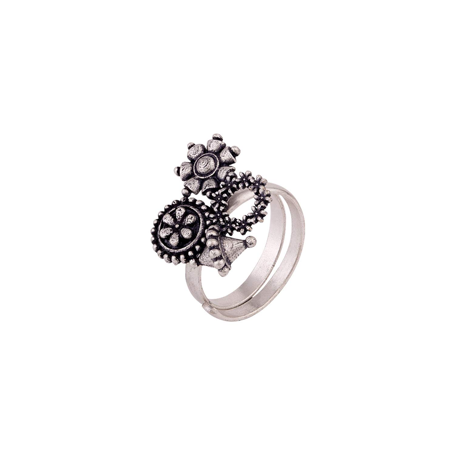Voylla Nayantara Floral Motifs Statement Ring Jewellery for Women (B07XJC3STW) Amazon Price History, Amazon Price Tracker