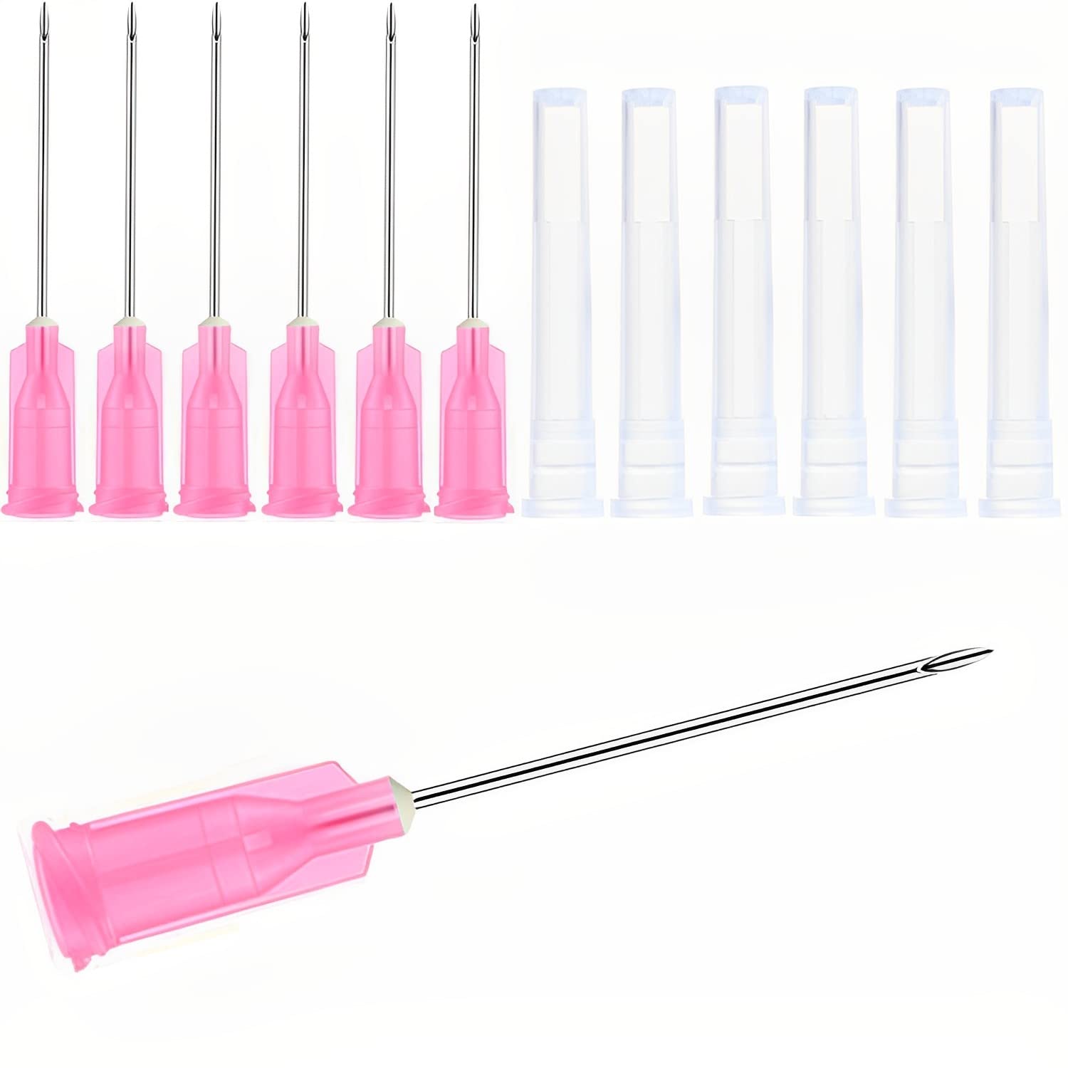 100Pack 20Ga 1Inch/25mm with Cap Dispensing Needla Accessories Disposable Lab Supplies, Individually Sealed Wrapped — Amazon image 9