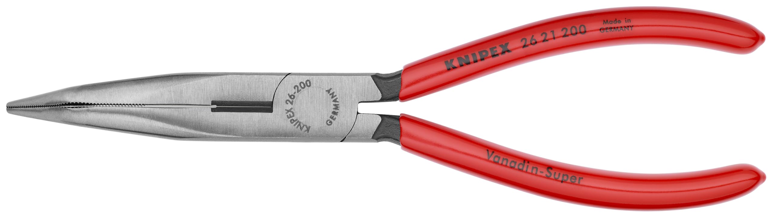 Tools - Long Nose Pliers With Cutter, 40 Degree Angled (2621200), 8 inches