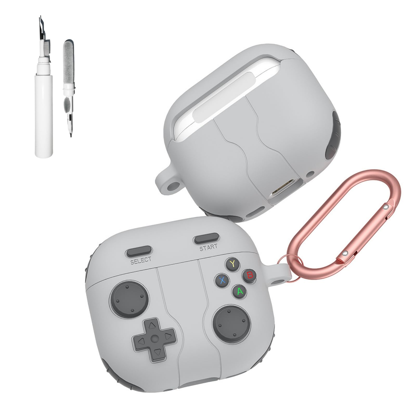 Jolie Coque Transparente Pour Airpod 2/1 Avec Porte-clés, Motif Smiley