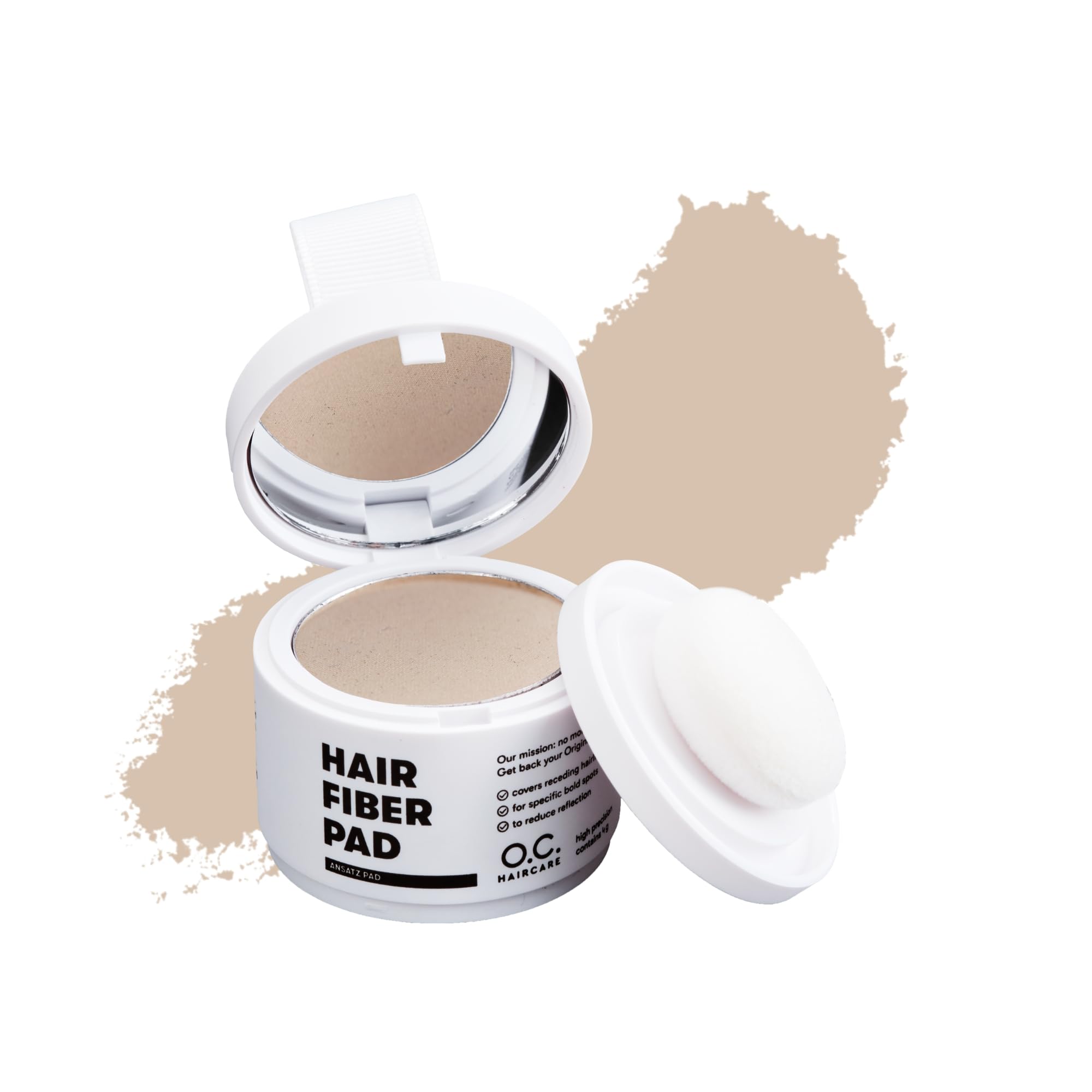 O.C. HAIRCARE Ansatzpuder zur Haarverdichtung für Frauen & Männer - für Geheimratsecken, Scheitel & Haaransatz - von führenden Salons empfohlen - 9 Farben - widerstandsfähiges Haarpuder (Hellblond)