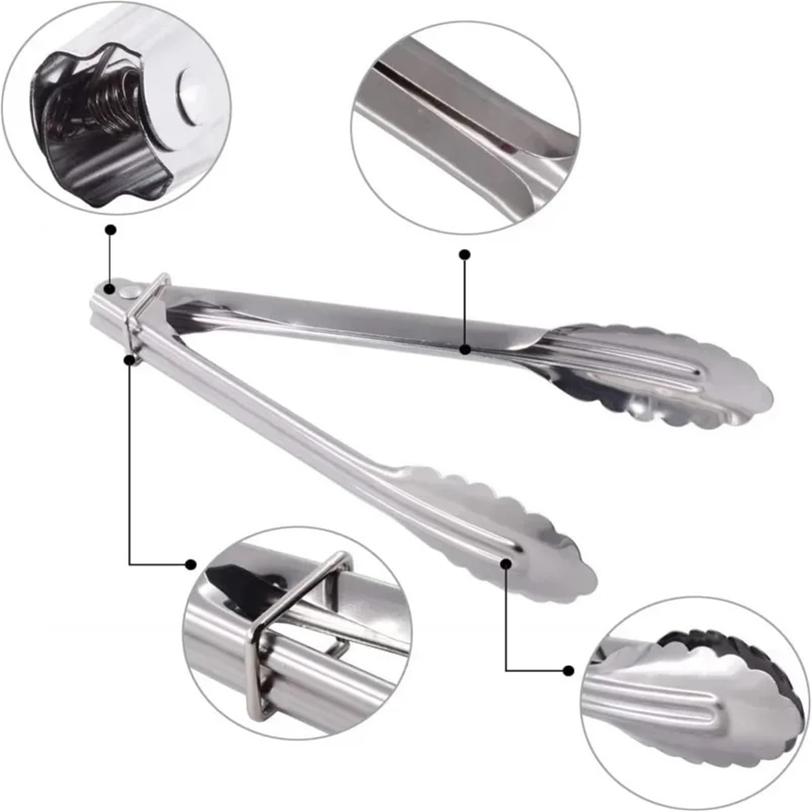 3 teile/satz Küchen Zubehör Grillen Lebensmittel Kochen Utensilien Fleisch Brot Set Erwärmt Werkzeuge Zange Salat Küche Assesories Stahl Edelstahl