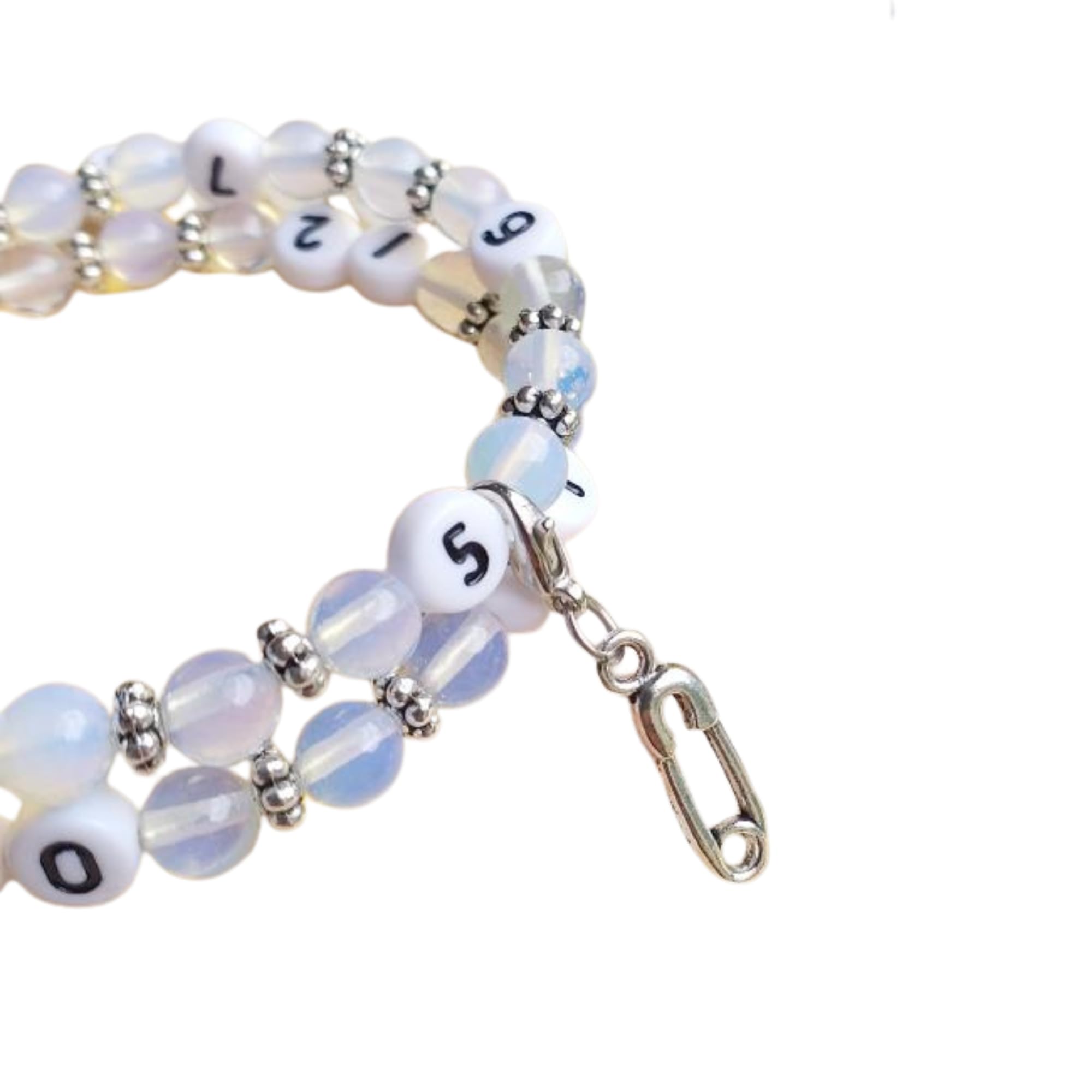 Bracelet d'allaitement Opalite - permet de noter l'heure de la dernière tétée ou dernier biberon - modèle Sokhom