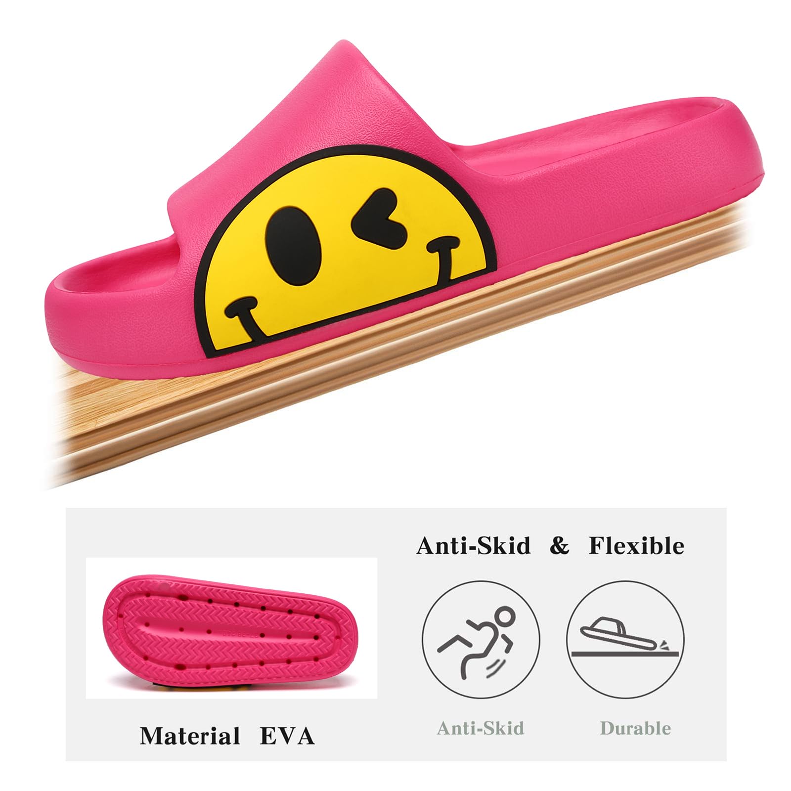 Waysoland Ciabatte donna uomo estive da Spiaggia Sandali,Ciabatte Morbide per bambini bagno,Doccia,pantofole antiscivolo infradito per interni ed esterni