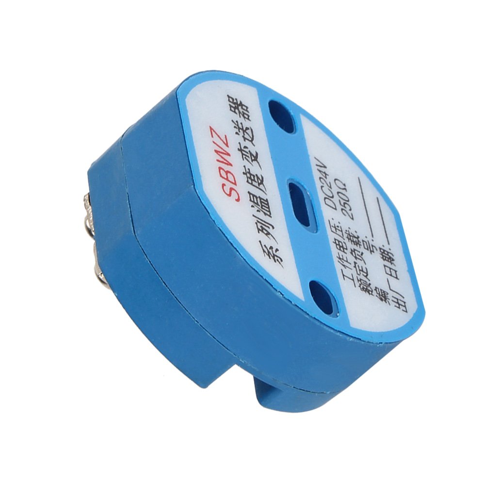 PT100 RTD DC 24V Temperature Sensor Transmitter Measure Range from 0°C to 250°C