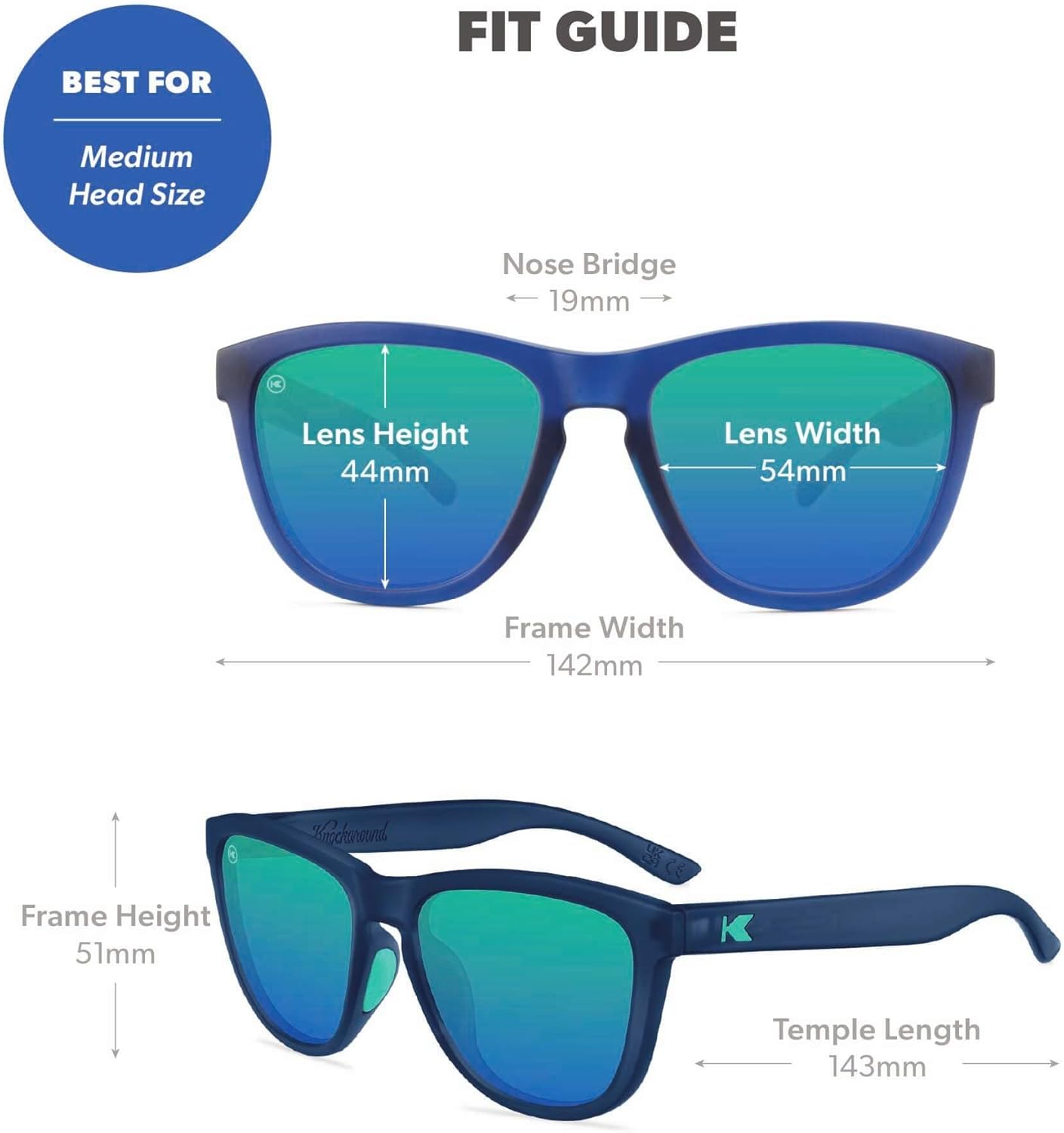 Knockaround Premiums Polarized Sunglasses for Men & Women - UV400 Protection