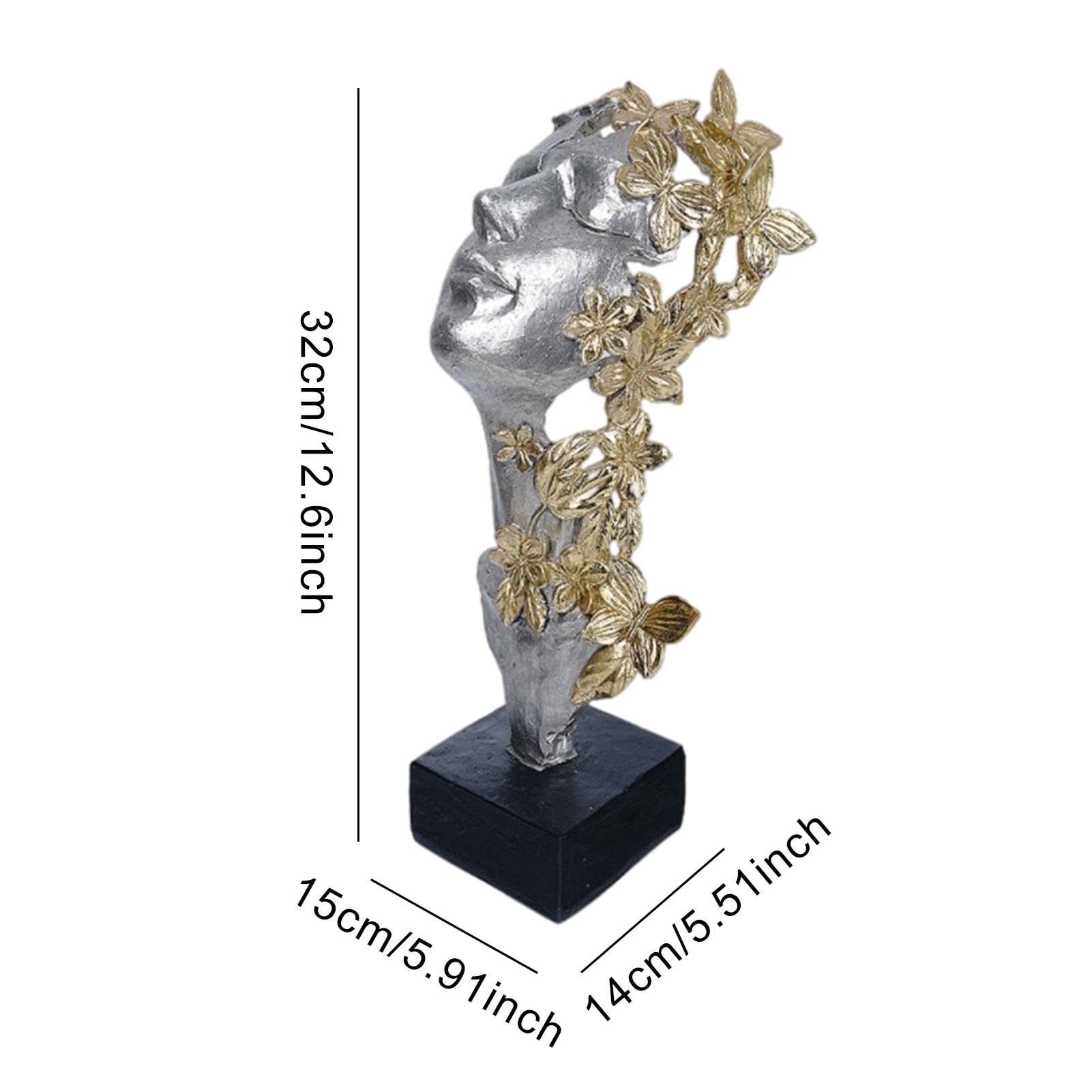 モダン抽象顔形状レジン彫刻