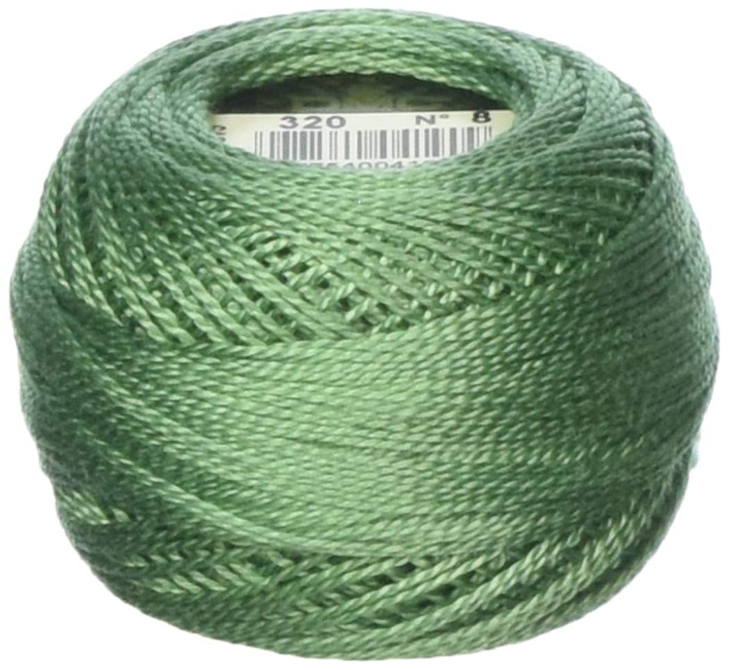 DMC 116 8-320 Pearl Cotton Thread Balls, Medium Pistachio Green, Size 8
