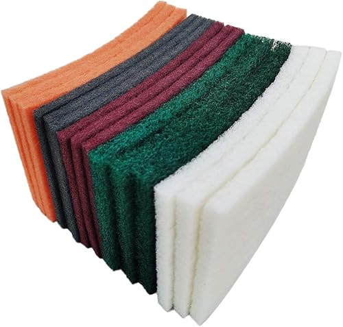 Miniatura 8 de Paquete de 15 almohadillas de mano de 6 x 9 pulgadas, gruesas, medianas, finas, superfinas, 5 diferentes especificaciones, surtido de almohadillas