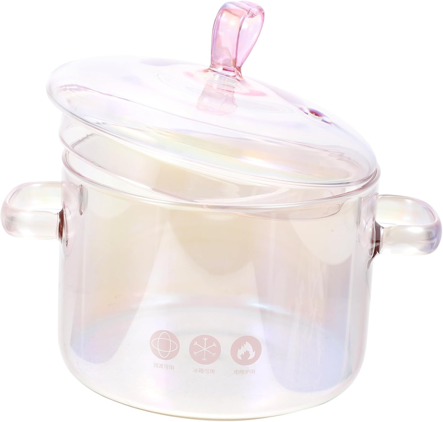 Zerodeko Ramen Cooking Pot Seafood Instant Noodle Pot Fast Heating Non-stick Design for Soup Stews and Noodles Lightweight Portable for Camping and Home Use