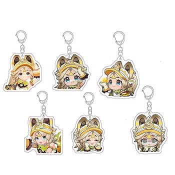 Amazon.co.jp: 原神 キーホルダー カチーナ グッズ 6枚セット