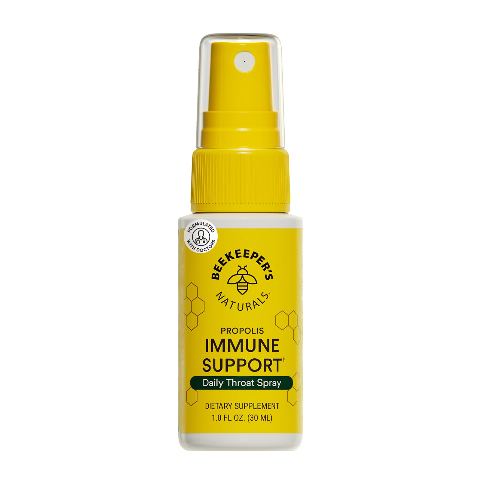 propolis throat spray by beekeeper39s naturals - 95 bee propolis extract natural immune support amp sore throat relief - antioxidants keto paleo gluten-free 10 ozpack of 1