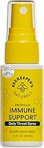 Propolis Throat Spray by Beekeeper's Naturals - 95% Bee Propolis Extract, Natural Immune Support & Sore Throat Relief - Antioxidants, Keto, Paleo, Gluten-Free (1.0 oz)(Pack of 1)