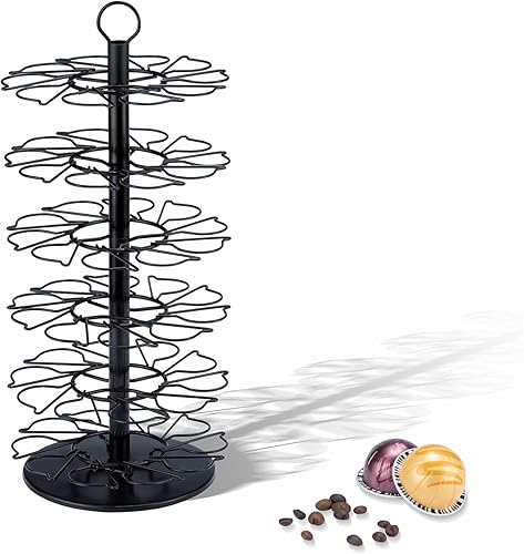 Vista 5 de Rice rat Vertuo - Soporte para cápsulas de 6 niveles para soporte Vertuo Pod pequeño para soporte Vertuo Pod (capacidad de 60 cápsulas)