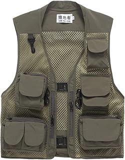 BESPORTBLE Colete Ao Ar Livre Para Homens Jaqueta De Viagem Masculina Regata De Verão Para Homens Colete De Pesca De Verão Masculino Colete De Náilon Multibolsos Colete De Ferramentas