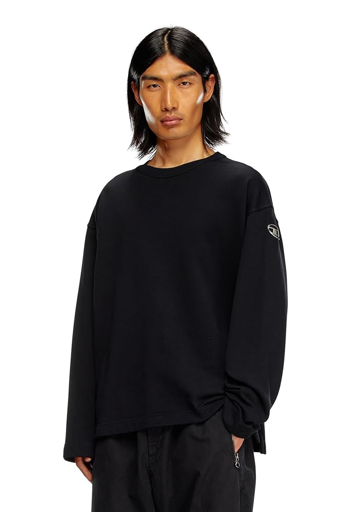 DIESEL ディーゼル　スウェット　ブラック L Amazon.co.jp: [Diesel] [ディーゼル] メンズ スウェット プル