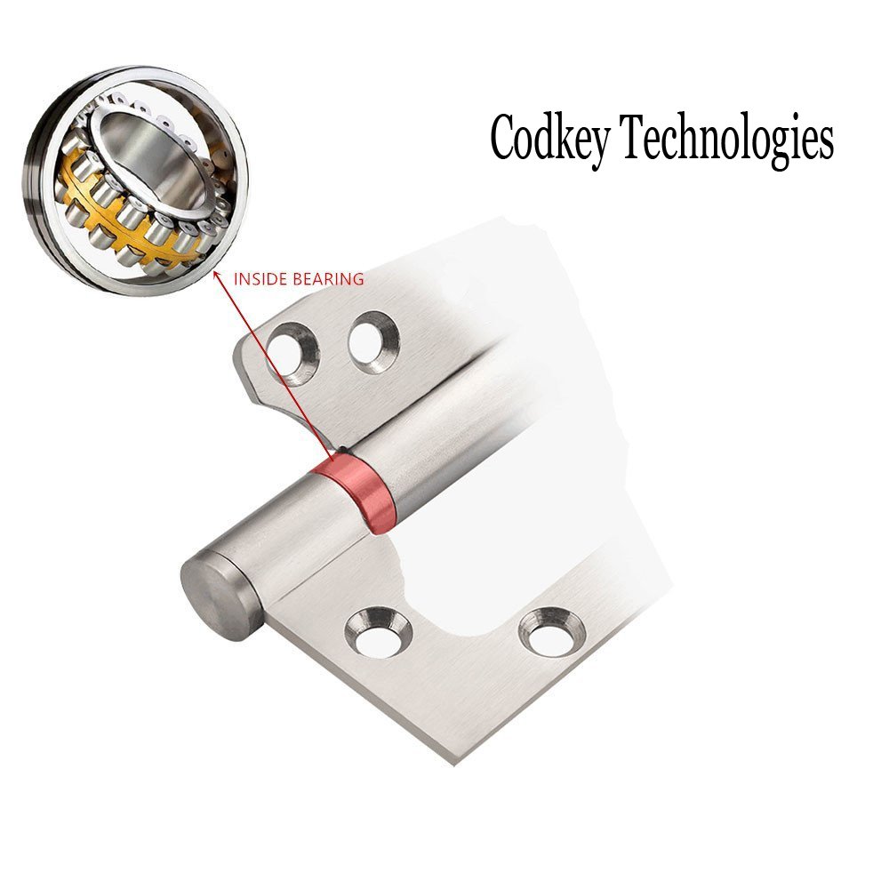 Goldenwarm Lot De 3 Charnières De Porte Extensibles Noires Transparentes De 8,9 Cm Avec Angle De