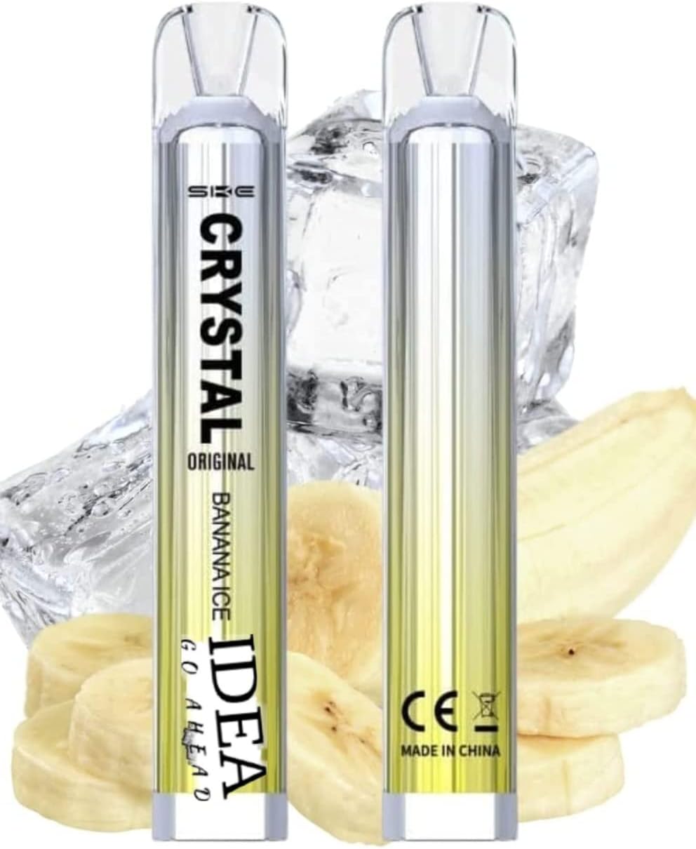 Idea go ahead Ske Crystal 600 Puffs Disposable Vape, No Nicotine Prefilled E Cigarette Starter